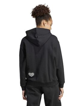 Sudadera Con Capucha Adidas Bluv Q3  Mujer Negro