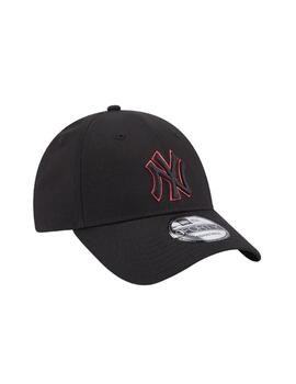 Gorra New Era Team Outline Negro y Rojo