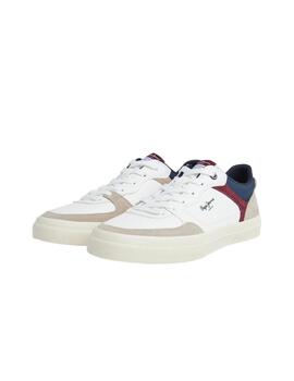 Zapatillas Pepe Jeans Kenton Masterlow 800 Hombre Blanco