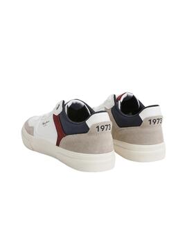 Zapatillas Pepe Jeans Kenton Masterlow 800 Hombre Blanco