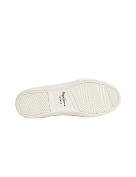 Zapatillas Pepe Jeans Kenton Masterlow 800 Hombre Blanco