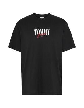 Camiseta Tommy Hilfiger Essential Mujer Negra