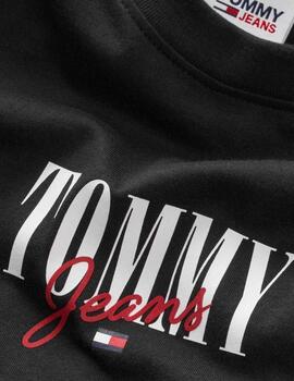 Camiseta Tommy Hilfiger Essential Mujer Negra