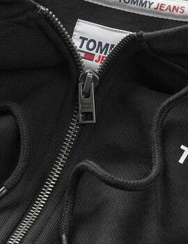 Chaqueta Tommy Reg Entry Zip Hombre Negro