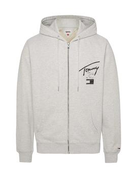 Chaqueta Tommy Reg Spray Hombre Gris