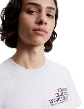 Camiseta Tommy Hilfiger Reg Entry hombre Gris