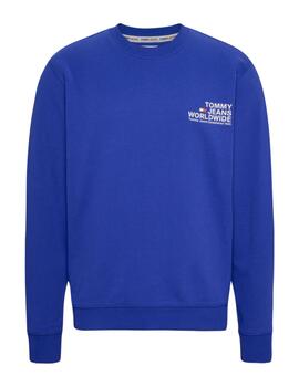 Sudadera Tommy Entry Graphic Hombre Azul