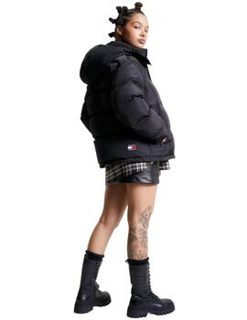 Cazadora Tommy Alaska Puffer Mujer Negro