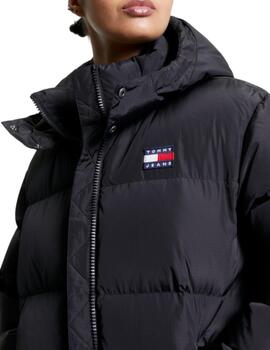 Cazadora Tommy Alaska Puffer Mujer Negro