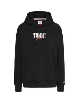 Sudadera Tommy Essential Hombre Negro