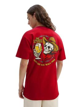 Camiseta Vans Coldest In Town Hombre Roja