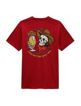 Camiseta Vans Coldest In Town Hombre Roja