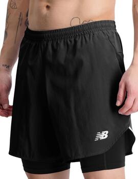 Pantalón New Balance Q Speed 6 Hombre Negro