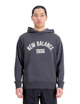 Sudadera New Balance Essentials Varsity Fleece Hombre Gris