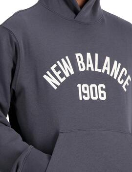 Sudadera New Balance Essentials Varsity Fleece Hombre Gris