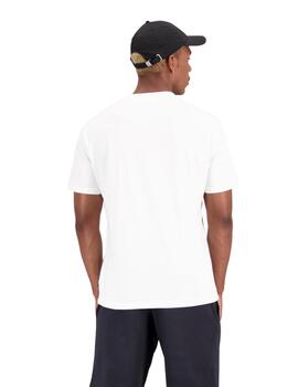 Camiseta New Balance Essentials Stacked Logo Hombre Blanco