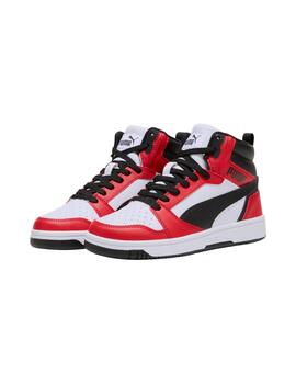 Zapatilla Puma Rebound V6 Mid Junior Multicolor