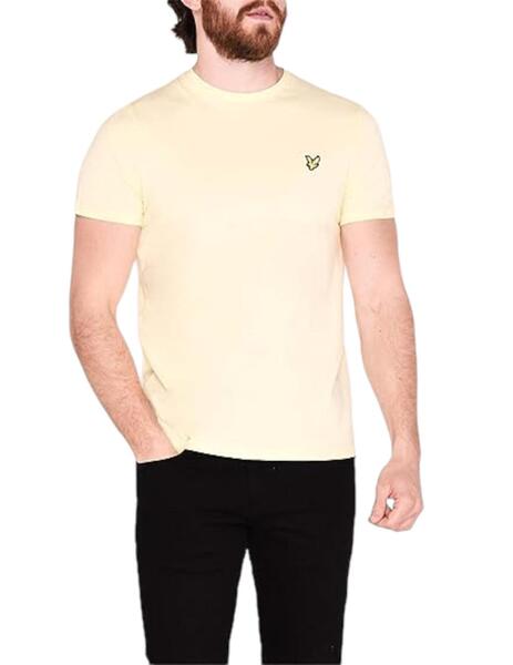 Camiseta Lyle & Scott blanca lisa hombre