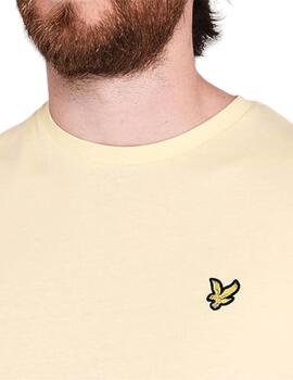 Camiseta Lyle y Scott Plain Hombre Arena