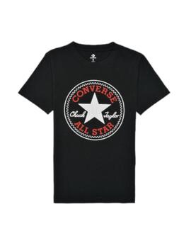 Camiseta Converse Chuck Taylor Niño Negra