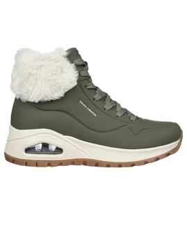 Zapatillas Skechers Uno Rugged-Fall Air Mujer Oliva