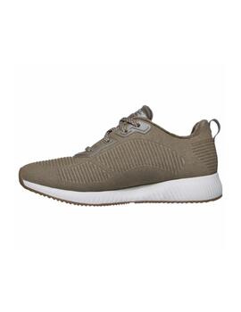 Zapatillas Skechers Bobs Squad Mujer Taupe