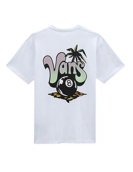 Camiseta Vans Paradise Palm Hombre Blanco