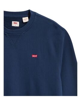 Sudadera Sin Capucha Levis Original Hombre Azul