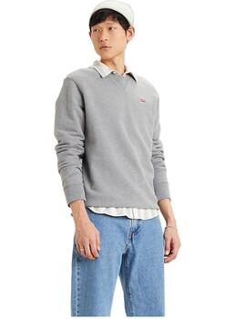 Sudadera Sin Capucha Levis Original Hombre Gris