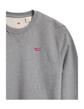 Sudadera Sin Capucha Levis Original Hombre Gris