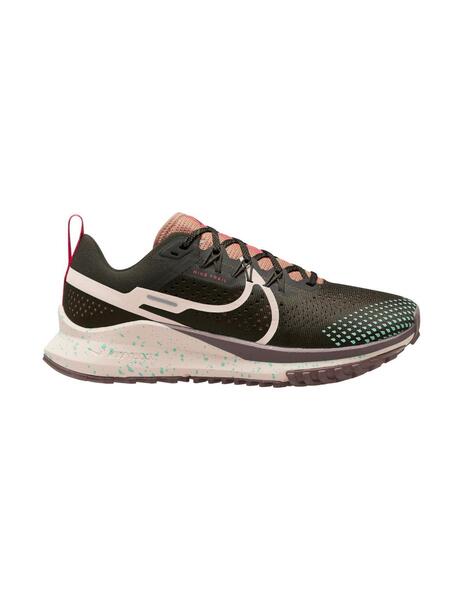 Zapatillas de Running Nike React Pegasus Trail 4 GTX Mujer Gris Marrón Rojo