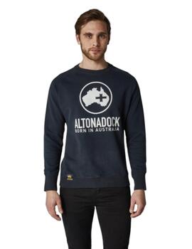 Sudadera Altonadock Logo Hombre Negro