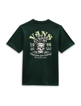 Camiseta Vans Peace Head-B Niño Verde