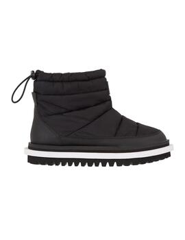 Botas Tommy Padded Flat Mujer Negro
