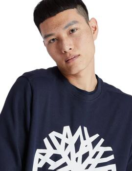 Sudadera Timberland Logo Hombre azul