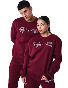 Sudadera Sin Capucha Project x Paris Unisex Burdeos