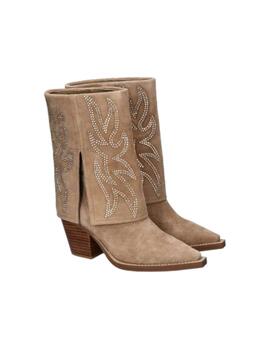 Botas Alma En Pena Crosta Vison Mujer Beige