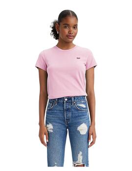 Camiseta Levi´s Logo Pequeño Mujer Rosa