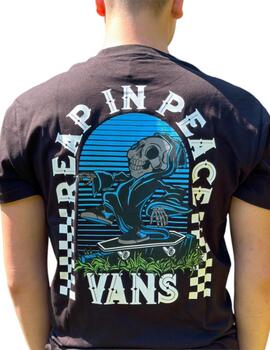 Camiseta Vans Toon Reaper-B Hombre Negro