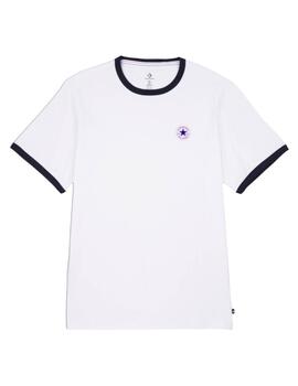 Camiseta Converse Ringer Tee White Hombre Blanca