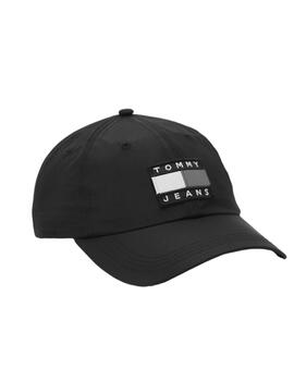 Gorra Tommy Hilfiger, Heritage Flag Negra