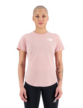 Camiseta New Balance Graphic Accelerate Mujer Rosa