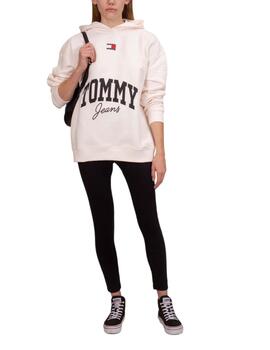 Sudadera Tommy New Varsity Mujer Blanco
