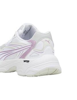 Zapatillas Puma Teveris Nitro Metallic Mujer Blanco