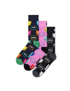 Pack Calcetines Happy Soks Gatos Unisex Multicolor