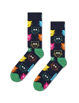 Pack Calcetines Happy Soks Gatos Unisex Multicolor