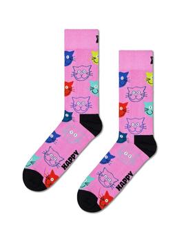 Pack Calcetines Happy Soks Gatos Unisex Multicolor