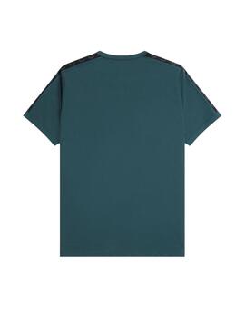 Camiseta Fred Perry Ringer Hombre Verde