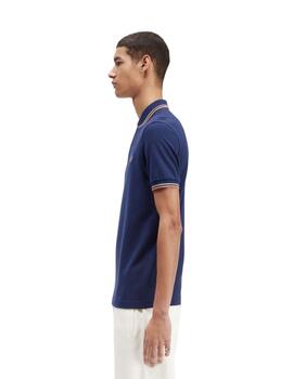 Polo Fred Perry Twin Tipped Hombre Marino