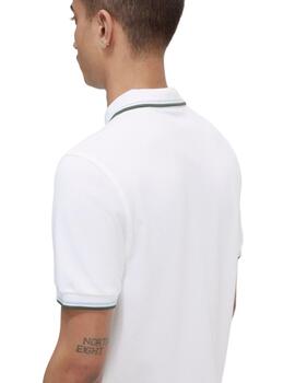 Polo Fred Perry Twin Tipped Hombre Blanco